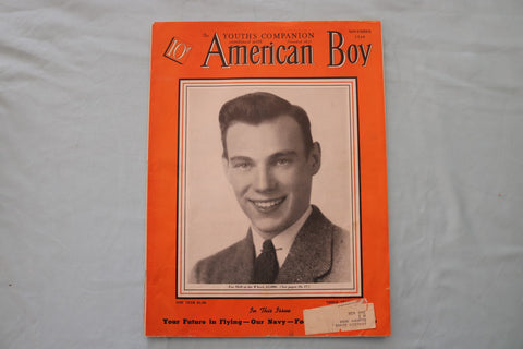 1940 NOVEMBER AMERICAN BOY MAGAZINE - AMERICA'S BEST DRIVER COVER - E 26532