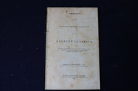 1839 LAFAYETTE COLLEGE ANCIENT CLASSICS ADDRESS SOFTCOVER BOOKLET - K 1401
