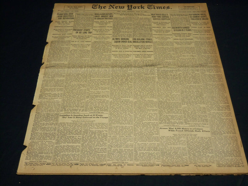1923 JUNE 21 NEW YORK TIMES - HARDING SELLS CONTROL OF MARION STAR - NT 8729