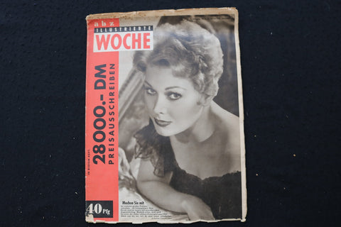 1956 FEBRUARY 25 ABZ ILLUSTRIERTE WOCHE MAGAZINE - KIM NOVAK COVER - E 25103