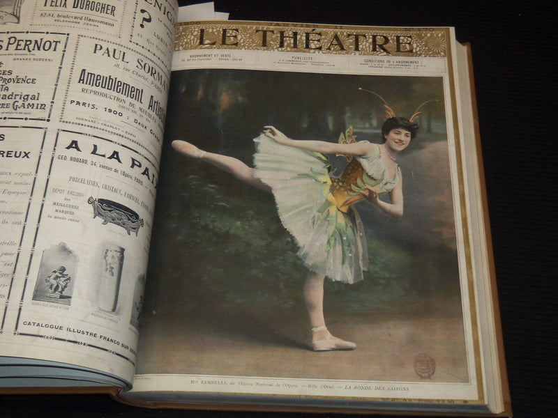 1906 JANUARY-JUNE LE THEATRE MAGAZINE BOUND VOLUME - 12 ISSUES - KD 2278F