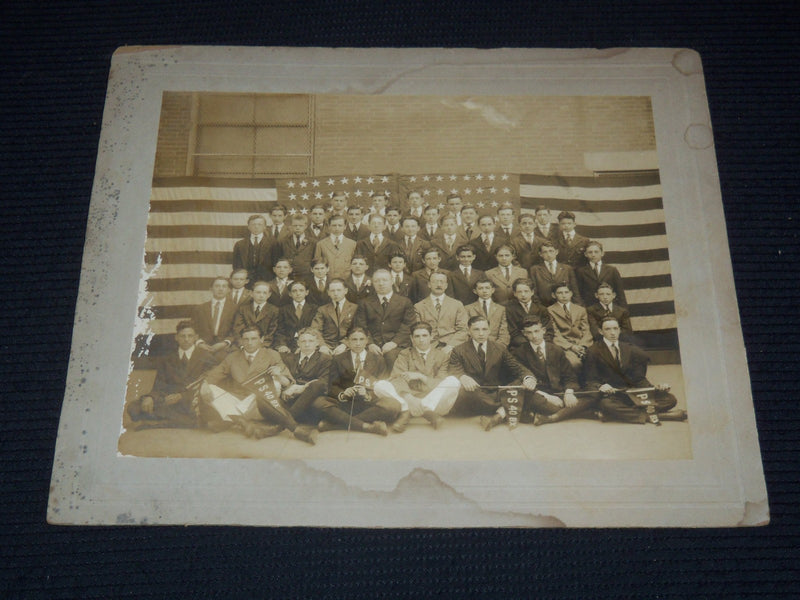 1920'S P. S. 40 BRONX CLASS PHOTO MOUNTED - 10x12 - #186
