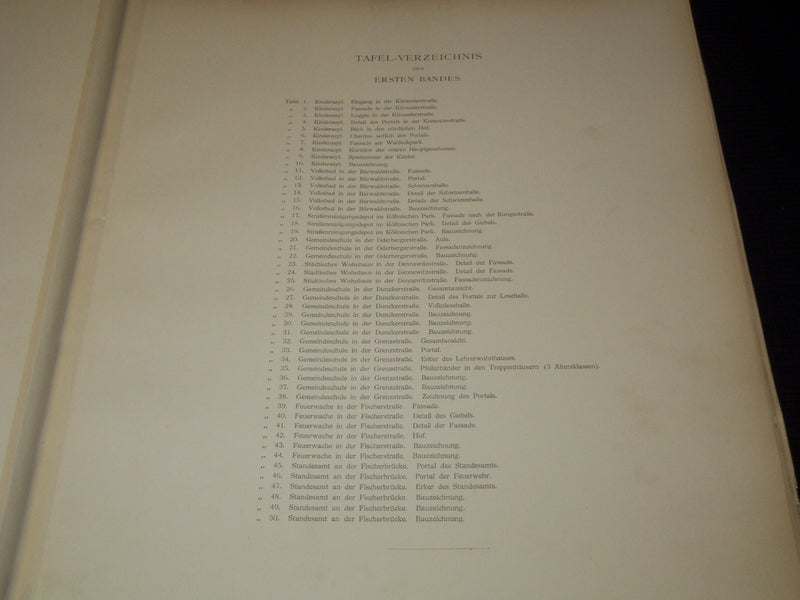 1902-1903 NEUBAUTEN STADT BERLIN 2 PLATE VOLUMES BY LUDWIG HOFFMANN - #24
