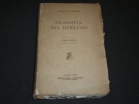 1928 FILOSOFIA DEL DERECHO BY MARIANO ARAMBURO TOMO PRIMERO - KD 2099N