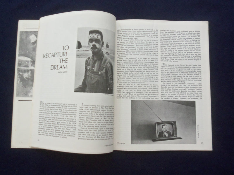 1969 AUG-SEP LIBERATION MAGAZINE - THE MOVEMENT: 10 YEARS FROM NOW - J 9753