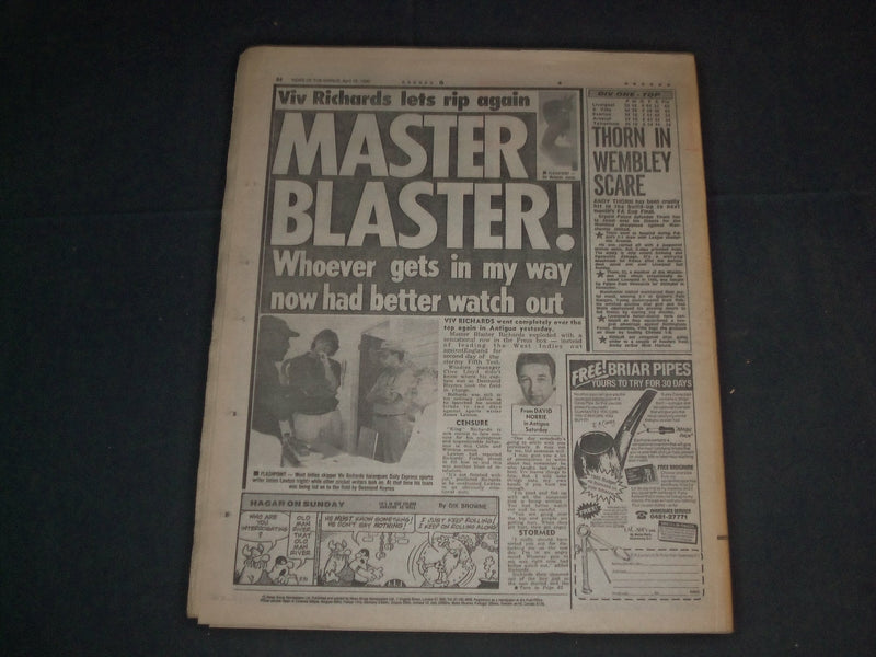 1990 APRIL 15 NEWS OF THE WORLD NEWSPAPER-NIGHT PRINCE EDDIE WAS READY - NP 3406