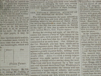 1847 MAY 1 MASSACHUSETTS PLOUGHMAN NEWSPAPER - TAYLOR - BUENA VISTA - NP 5146