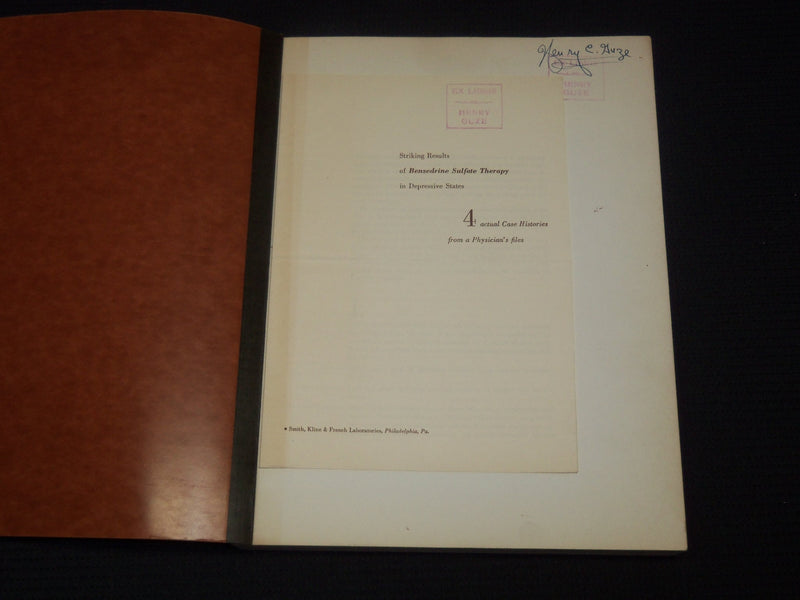 1960'S DIRECTIONS FOR CLASSWORK IN EXPERIMENTAL PHYSIOLOGY BOOK - KD 5293J