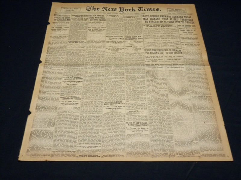 1916 DECEMBER 19 NEW YORK TIMES - ARCHBOLD MILLIONS ALL GO TO FAMILY - NT 8652