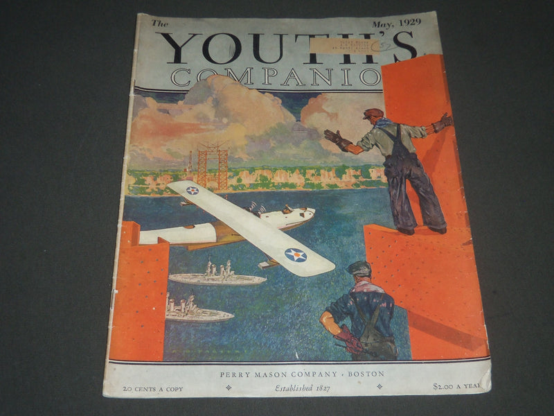 1929 MAY THE YOUTH'S COMPANION MAGAZINE - GREAT ILLUSTRATED COVER - SP 2798