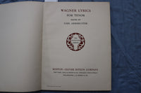 1904-1907 WAGNER LYRICS FOR TENOR & BARITONE AND BASS BOOKS - LOT OF 2 - O 3738