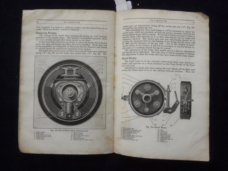 1929 MAY PLYMOUTH INSTRUCTION SOFTCOVER BOOK BY - K 191