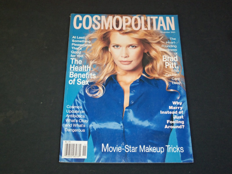 1995 NOVEMBER COSMOPOLITAN MAGAZINE-CLAUDIA SCHIFFER, PHOTO BY SCAVULLO -SP 5171