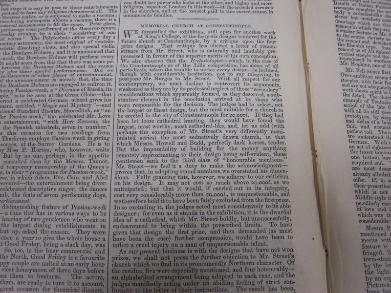 1857 JANUARY-JUNE SATURDAY REVIEW BOUND VOLUME NO. 3 - PUB. IN LONDON - R 1143