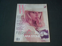 2009 AUGUST W MAGAZINE - LARA STONE COVER- RC 1427