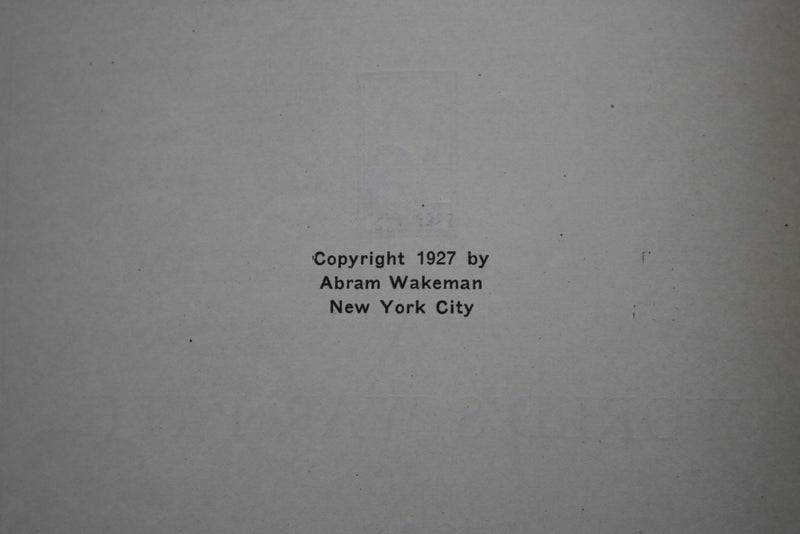 1927 THE GREAT HIGHWAY - A WORLD'S WAR PATH SOFTCOVER BOOK - K 997