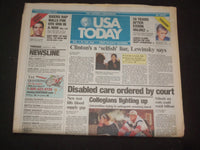 1999 MARCH 4 USA TODAY NEWSPAPER-CLINTON'S A SELFISH LIAR, LEWINSKY SAYS-NP 8008