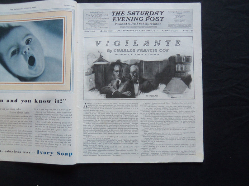 1933 FEBRUARY 4 THE SATURDAY EVENING POST MAGAZINE - ILLUSTRATED COVER - SP 1499