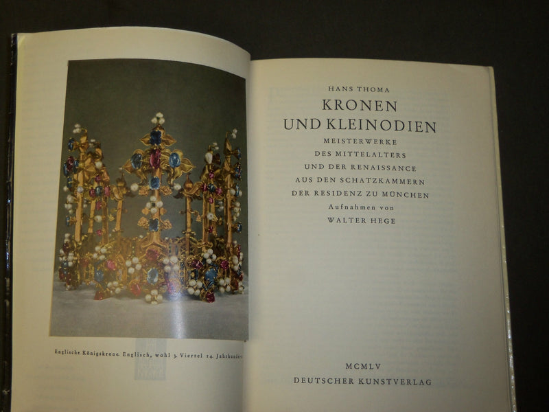 1955 KRONEN UND KLEINODIEN BY HANS THOMA ART CATALOG - GERMAN - J 3805