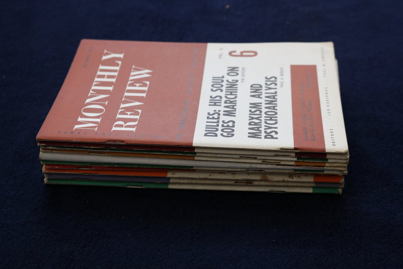 1959-1966 MONTHLY REVIEW, AN INDEPENDENT SOCIALIST MAGAZINE - LOT OF 10 - O 3609