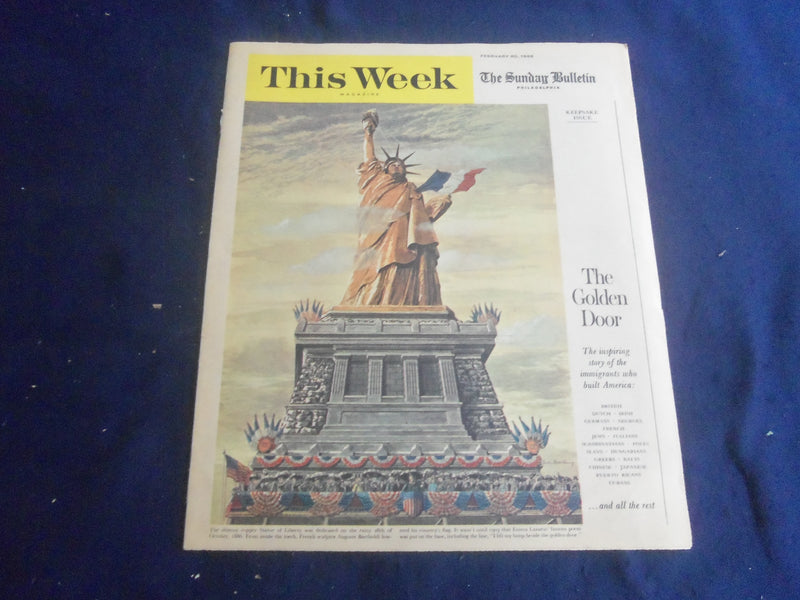 1966 FEB 20 PHILADELPHIA ENQUIRER SUNDAY TODAY MAGAZINE - GOLDEN DOOR - B 4165B