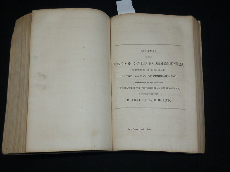 1845 PENNSYLVANIA HEADS OF DEPARTMENTS EXECUTIVE DOCUMENT REPORT - KD 6497