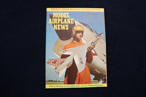 1960 AUGUST MODEL AIRPLANE NEWS MAGAZINE - VOUGHT F8U CRUSADER COVER - E 11555