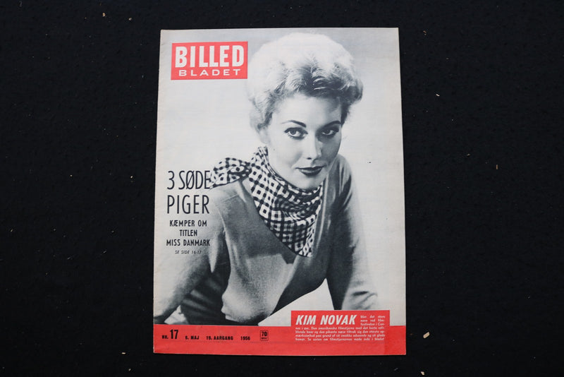1956 BILLED BLADET - DANISH MAGAZINE - KIM NOVAK COVER - E 25596
