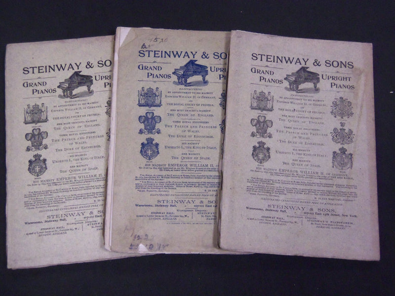 1895-1896 THE LOOKER-ON MAGAZINE LOT OF 3 ISSUES - WR 397