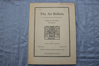 1925 JUNE THE ART BULLETIN SOFTCOVER BOOK -COLLEGE ART ASSOCIATION - KD 9588