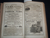 1867 WORCESTER DIRECTORY BY HENRY J. HOWLAND - MAP - KD 81W