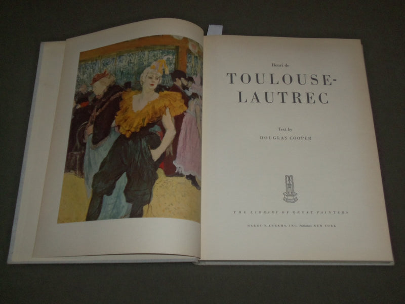 1956 HENRI DE TOULOUSE LAUTREC BY DOUGLAS COOPER BOOK - FIRST EDITION - I 1308