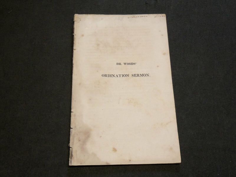 1818 THE REVEREND JOEL HAWES ORDINATION SERMON - LEONARD WOODS BOOK - J 6213