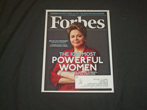 2012 SEPTEMBER 10 FORBES MAGAZINE- BRAZILIAN PRES. DILMA ROUSSEFF COVER - B 1061