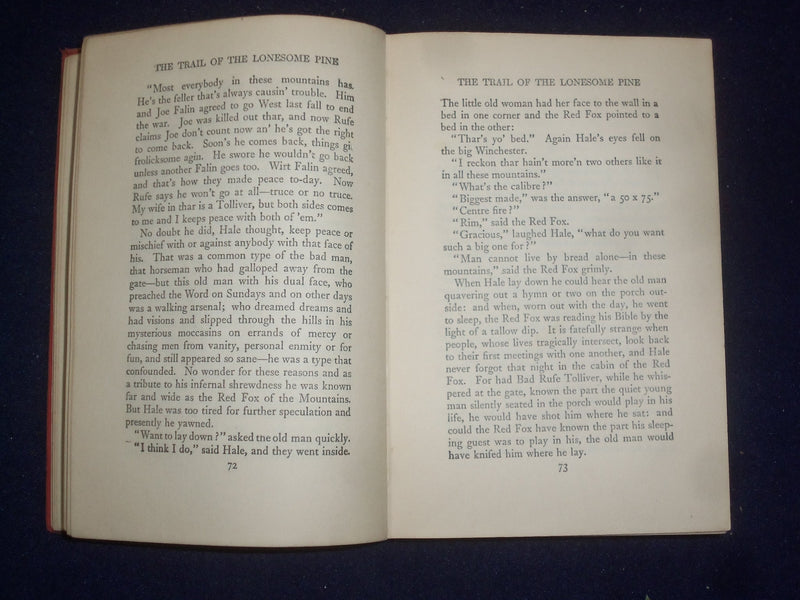 1908 THE TRAIL OF THE LONESOME PINE HARDCOVER BOOK BY JOHN FOX JR. - KD 9062