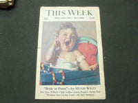 1935 DEC 8 THIS WEEK NEWSPAPER MAGAZINE SECTION JOE LOUIS JACK DEMPSEY - II 4216