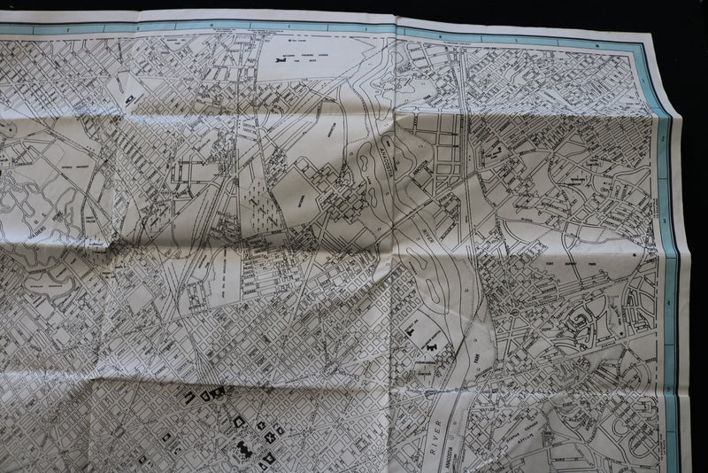 1942 WASHINGTON DISTRICT OF COLUMBIA CITY MAP - FOLD-OUT - K 2216