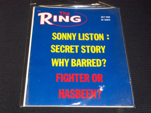 1968 JULY THE RING MAGAZINE - SONNY LISTON FRONT COVER - E 4597