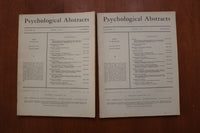 1945-1955 PSYCHOLOGICAL ABSTRACTS MAGAZINE - LOT OF 6 - O 3920