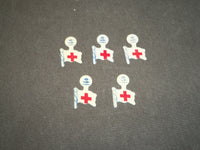 1944 THE AMERICAN RED CROSS DISASTER FUND PINS LOT - 5 TOTAL PINS - J 3710