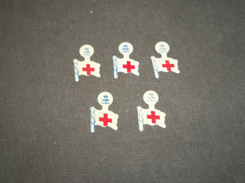 1944 THE AMERICAN RED CROSS DISASTER FUND PINS LOT - 5 TOTAL PINS - J 3710