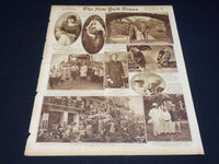 1922 MARCH 26 NEW YORK TIMES PICTURE SECTION NO. 4 & 5 - QUEEN MARY - NT 8874