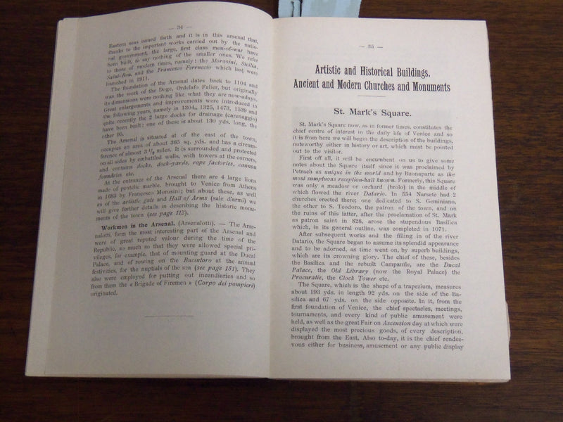 1905 VENICE AND NEIGHBOURHOOD PRACTICAL GUIDE FOR THE FOREIGNER - K 1219