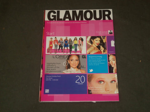 2012 DECEMBER GLAMOUR MAGAZINE - SELENA GOMEZ COVER - B 3220