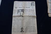 1974 AUGUST 6-11 HUNTERDON COUNTY NEWSPAPER - RICHARD NIXON - LOT OF 4- NP 8859
