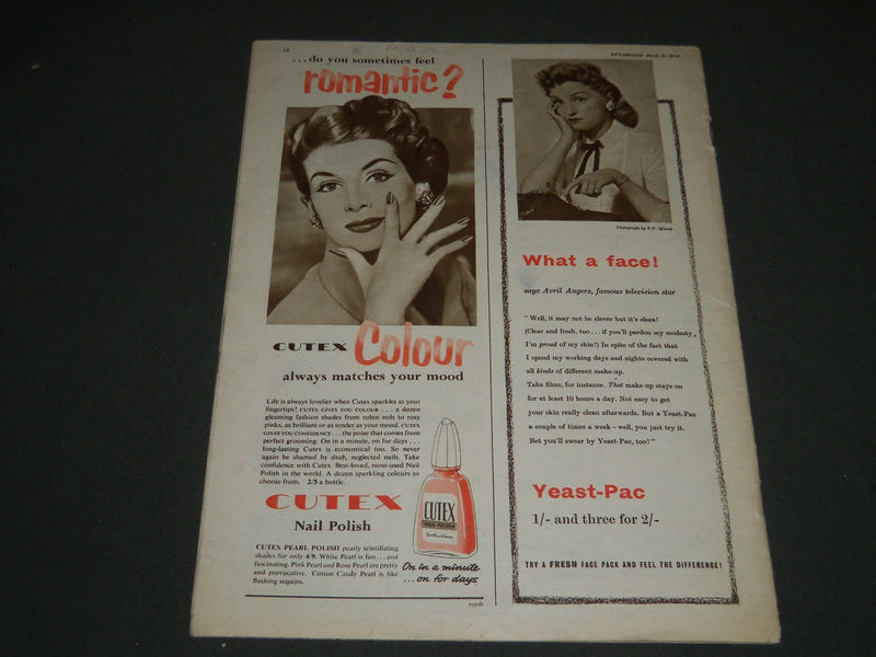 1956 MARCH 31 PICTUREGOER MAGAZINE - APRIL OLRICH COVER - MONROE - ST 4761