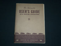 1940'S THE AUTOMOBILE USER'S GUIDE - GENERAL MOTORS - J 3986