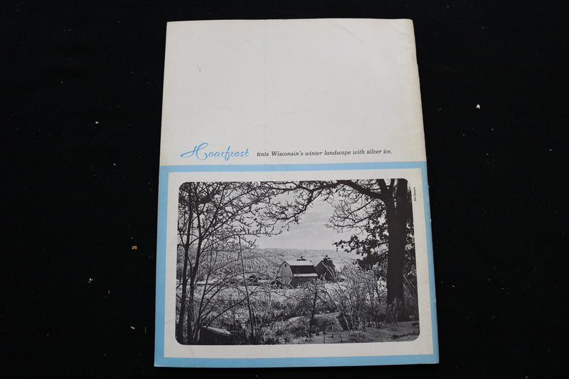 1963 WINTER WISCONSIN TALE AND TRAILS MAGAZINE - DOOR COUNTY COVER - E 9861