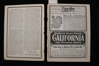 1901 ILLINOIS THEATRE PROGRAMME - ALICE NIELSEN - SARAH BERNHARDT - K 3034