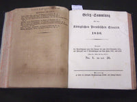 1830 ANHANG ZUR OEFER SAMMLUNG FUR DIE KONIGLICHEN PREUBISCHEN STAATEN - KD 35